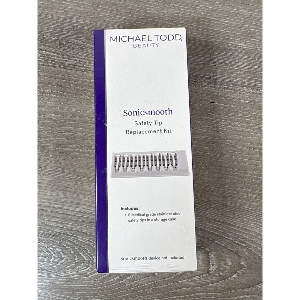 Michael Todd Beauty Sonicsmooth Safety Tip Replacement Kit 8ct Stainless Steel